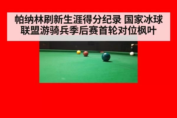 帕纳林刷新生涯得分纪录 国家冰球联盟游骑兵季后赛首轮对位枫叶